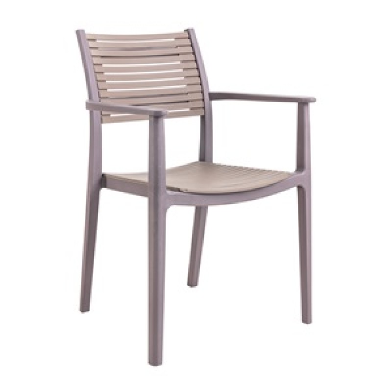 AKRON Πολυθρόνα PP-UV Sand Beige - Tortora AKRON Πολυθρόνα PP-UV Sand Beige - Tortora