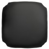 ΚΑΘΙΣΜΑ Σκαμπώ Καφενείου Ταπετσαρία Pu Μαύρο 35x35x5cm 