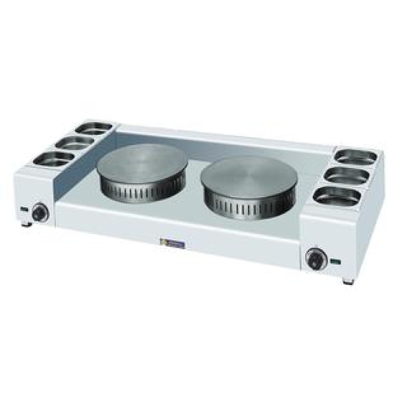 Κρεπιέρα Ηλεκτρική ΔΙΠΛΗ - 3+3 ΛΕΚΑΝΑΚΙΑ