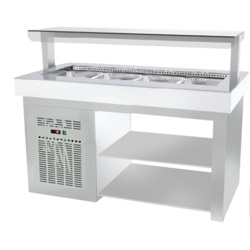 ΨΥΓΕΙΟ SALAD BAR ΜΕ ΕΝΣΩΜΑΤΩΜΕΝΟ ΜΟΤΕΡ 185x90x125