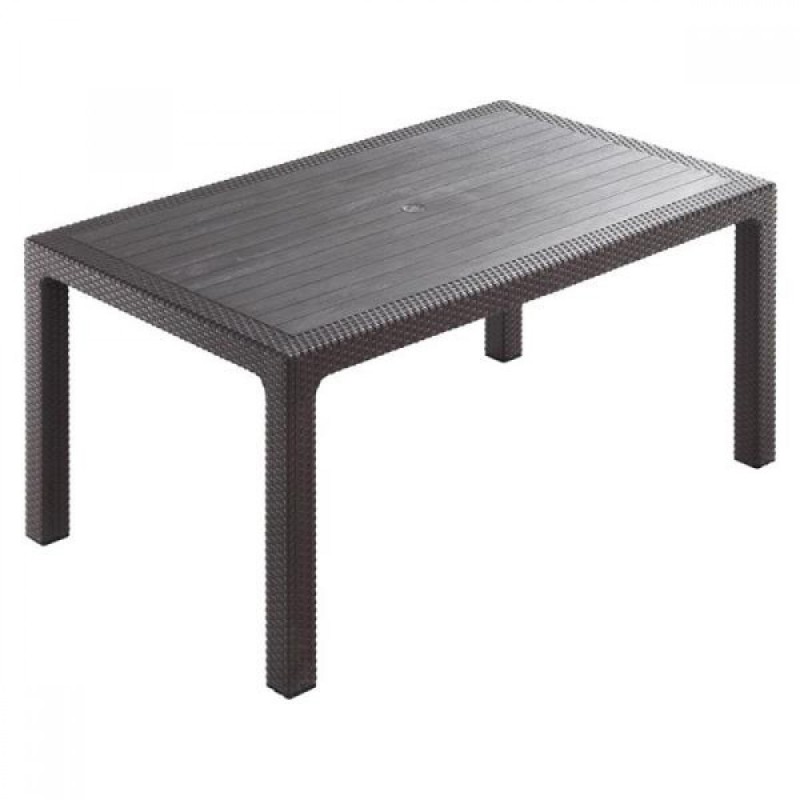Τραπέζι Πολυπροπυλενίου Rattan 120x70x75cm