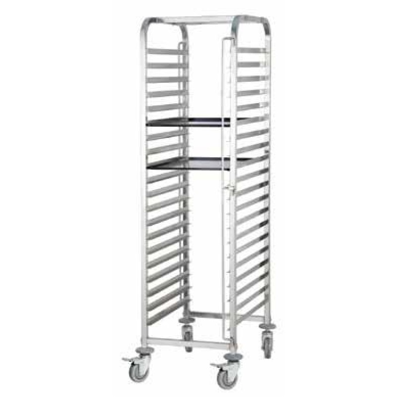 Ανοξείδωτο καρότσι μεταφοράς