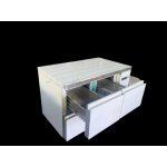 Ψυγείο πάγκος συντήρηση με μηχανή δεξιά και 4 συρτάρια