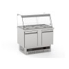 ΨΥΓΕΙΟ ΒΙΤΡΙΝΑ ΣΑΛΑΤΩΝ ΜΕ ΣΥΣΤΗΜΑ ΚΛΕΙΣΤΟΥ ΤΥΠΟΥ ΤΕΤΡΑΓΩΝΙΣΜΕΝΗΣ ΒΙΤΡΙΝΑΣ ΚΑΙ ΜΗΧΑΝΗΜΑ ΒΑΣΗΣ INOMAK