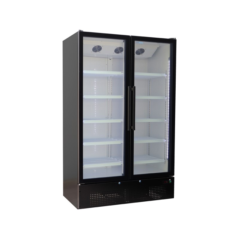 Βιτρίνα διπλή με ανοιγόμενες πόρτες