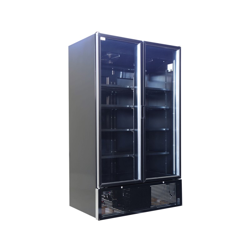 Βιτρίνα διπλή με ανοιγόμενες πόρτες