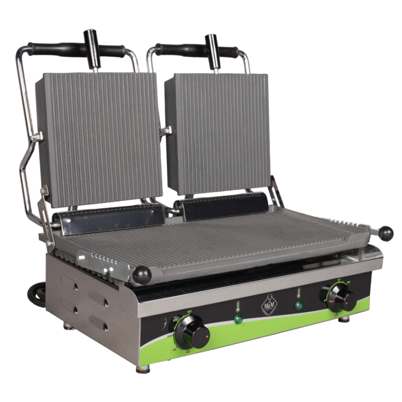 Διπλή Τοστιέρα Με Ραβδωτές Επιφάνειες Μιχαηλίδης T205R