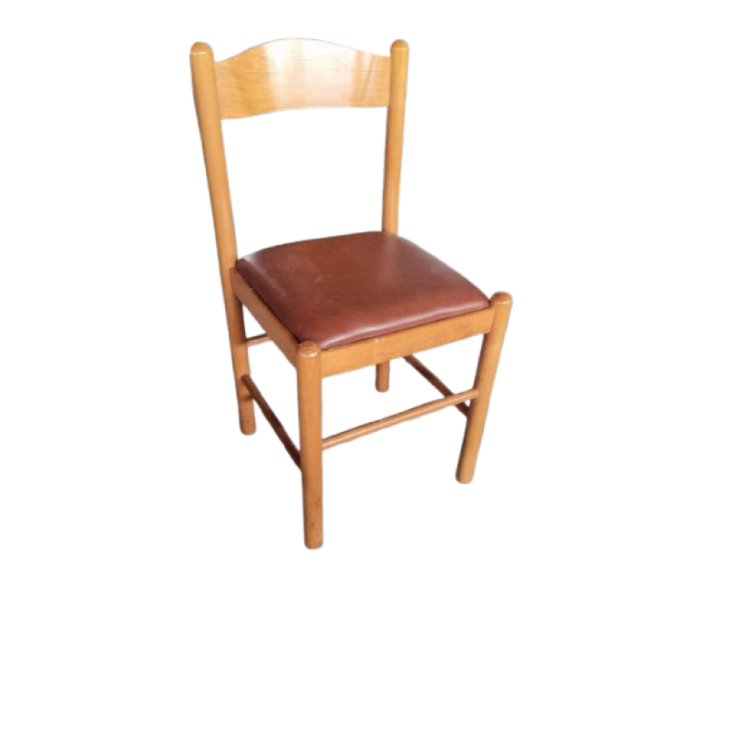 Καρέκλα ξύλινη με δερματίνη