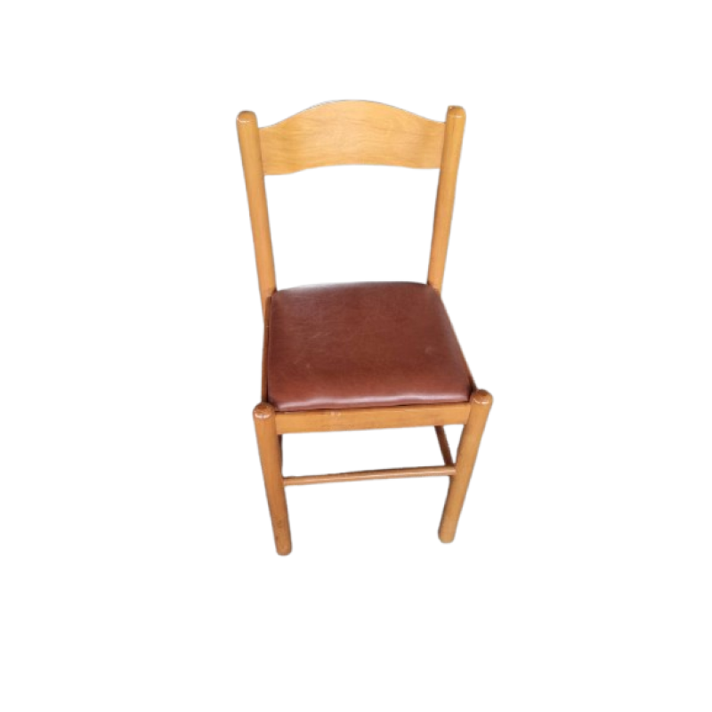 Καρέκλα ξύλινη με δερματίνη