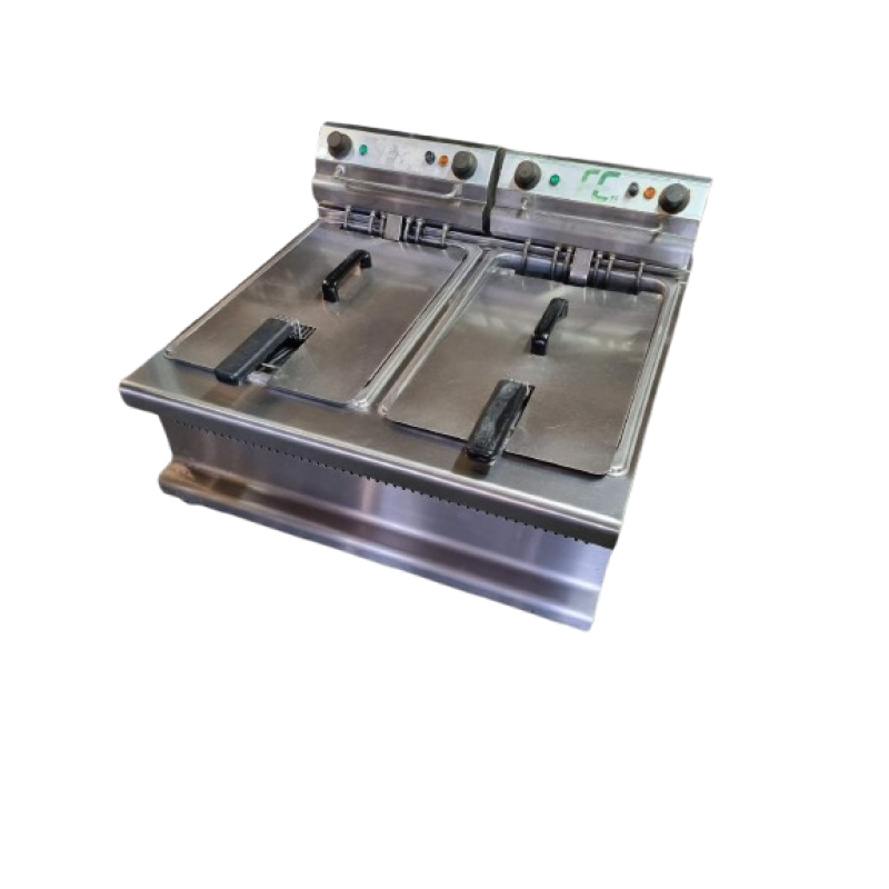 Φριτέζα ηλεκτρική με αποσπώμενο κάδο VISVARDIS FE 15+15A